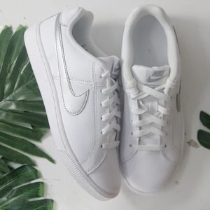 Nike Low Court Royal White Silver Women's Sneakers 002960 sz 6.5 Womens/5 Youth